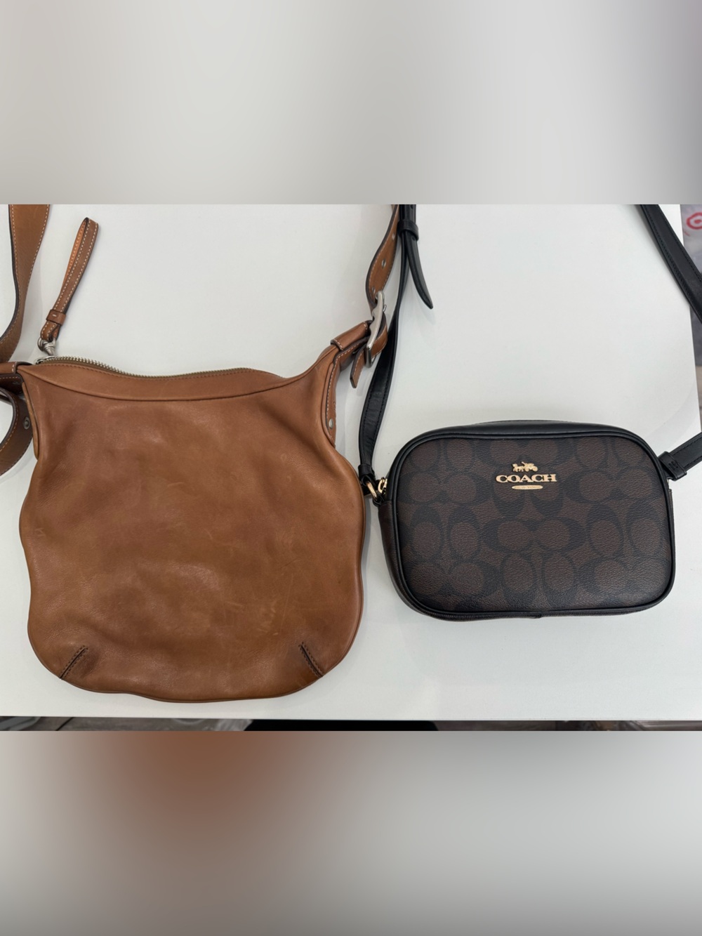 Coach Jamie Camera Bag & Coach Brown Leather Shoulder Bag - Bundle